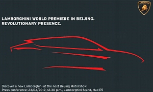 Lamborghini SUV Silhouette Revealed in Beijing Motor Show Invitation