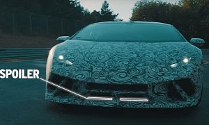 Lamborghini Talks Huracan Performante Nurburgring Time in Active Aerodynamics Ad
