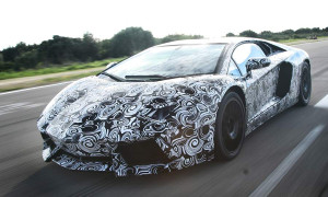 Lamborghini Teases Aventador in Camo