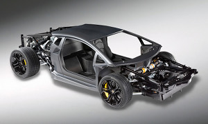 Lamborghini Unveils Aventador... V12 Rolling Chassis