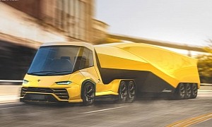 Lamborghini Urus-Based Semi Truck Is Surprisingly Cool