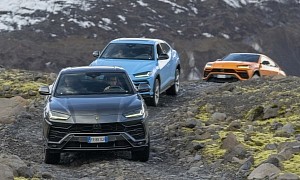Lamborghini Urus Convoy Visits Iceland, Super SUVs Get Down and Dirty