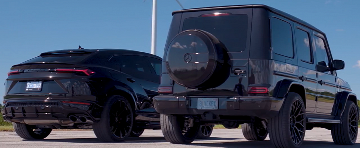 Lamborghini Urus Drag Races a Mercedes-AMG G 63, Tuning Makes a Difference