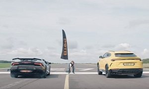 Lamborghini Urus Drag Races Huracan, Packs a Surprise