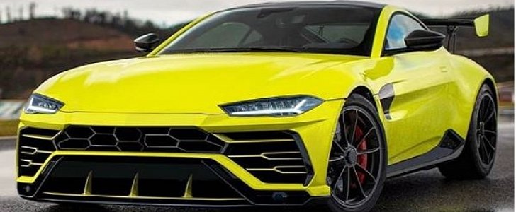 Lamborghini Urus Face Swap for Aston Martin Vantage: render