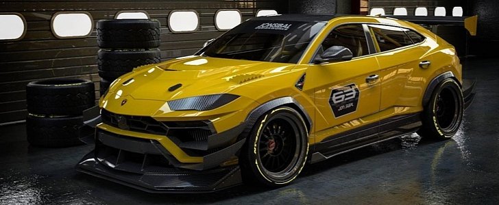 Lamborghini Urus Racecar rendering