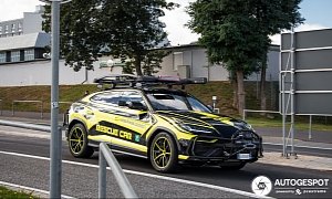 Lamborghini Urus Rescue Car Spotted at Nurburgring, Has Massive Bull Bar