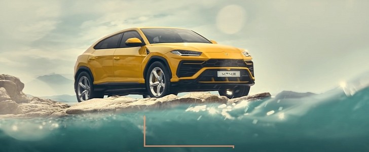 Lamborghini Urus scale model shooting