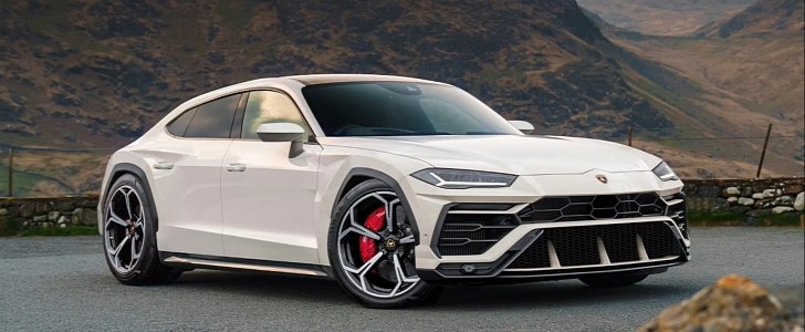 Lamborghini Urus Sedan goes for Estoque vibes with help from Audi e-tron GT in rendering by j.b.cars on Instagram