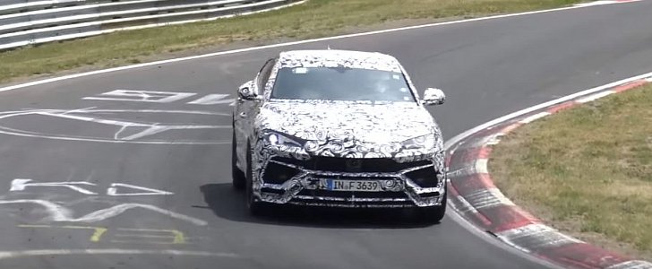 Lamborghini Urus spied on Nurburgring