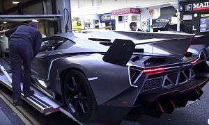Lamborghini Veneno Concept Arrives in London for the 1st Time