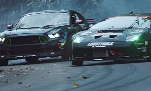 Lamborghini vs. Mustang RTR Drift Battle: Daigo Saito Fights Vaughn Gittin Jr. in the Woods