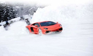 Lamborghini Winter Academy Launched: Aventador on Snow