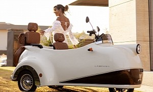 Lampago Is a Chic Vintage-Looking Two-Seat Electric Trike for Leisurely Cruising Around