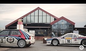 Lancia Rally Cars Aren’t Exactly Fit For The Christmas Shopping Spree