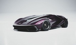 Lancia Stratos “Purple Passion” CGI Restomod Feels Like a Mid-2030s Supercar