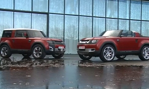 Land Rover DC 100 Concept Turns Red for Indian Debut