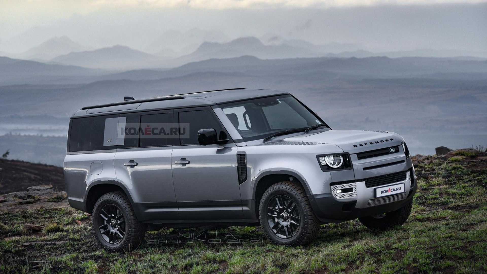 Land Rover Defender 130 Looks Like a Jeep Wagoneer Fighter