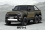 Land Rover Defender 6x6 "AMG Killer" Looks Like a Rugged Pickup