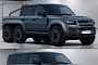 Land Rover Defender 6x6 Looks Like a Badass Truck in Rugged Rendering