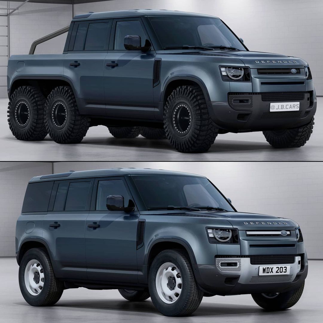 Land Rover Defender 6x6 Looks Like a Badass Truck in Rugged Rendering ...