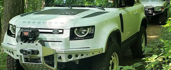 Land Rover Defender 90 on 4" lift kit