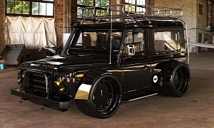 Land Rover Defender "Black Bulldog" Is Slammed and Then Some