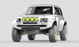 Land Rover Defender Enters Dakar Beast Mode in Eye-Watering Renderings