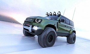 Land Rover Defender Expedition Vehicle Lives Up to the Name in Arctic Rendering