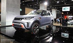 Land Rover Discovery SVX Looks Out of Place on the Flat Frankfurt Floor