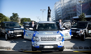 Land Rover Hands Over Rugby World Cup 2011 Fleet Cars