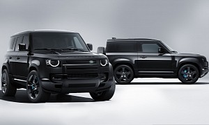 Land Rover Launches Sinister-Looking Defender V8 Bond Edition. James Bond