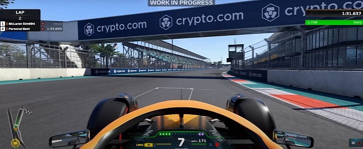 Lando Norris Gets an Exclusive Preview of F1 22, Goes Up to 206 MPH in Miami