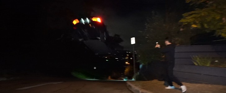 Tesla Model S Air Jump in Los Angeles