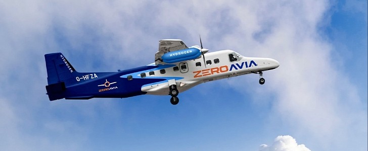 ZeroAvia 19-seat hydrogen-powered aircraft