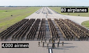 Largest USAF Elephant Walk Ever Had 4,000 People and 80 Aircraft on the Same Texas Runway