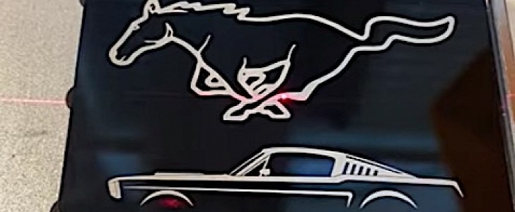Laser-Engraved Ford Mustang