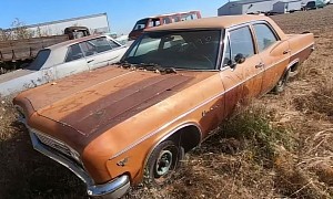 Last Chance for This Farm Auction 1966 Chevrolet Impala That Had Been Sitting for 34 Years