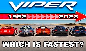 Launching Every Dodge Viper Ever Made to 60 Mph Makes for One Exciting Video
