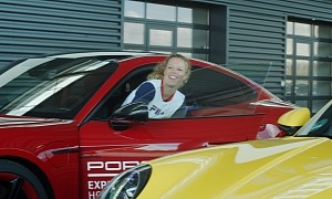 Laura Siegemund Exchanges Clay and Racket for Hockenheim and Taycan Turbo S