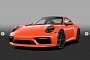 Lava Orange 2020 Porsche 911 (Sport Design Package) Shows Screaming Spec
