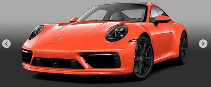 Lava Orange 2020 Porsche 911