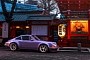 Lavender-Dressed 1991 Porsche 911 by Singer Casually Admires Japanese Landmarks
