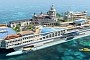 Lavish Super-Yacht Made to Mimic the Streets of Monaco. Includes a Racetrack