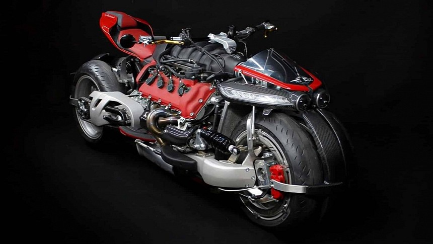 Lazareth LM 847: The Wild Four-Wheel Motorcycle Powered by a Ferrari ...