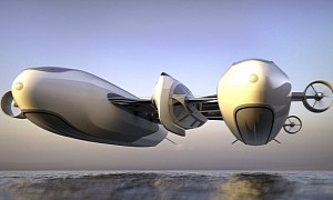 Lazzarini Unveils Unimaginable Flying Air Yacht Concept To Master Sea and Air