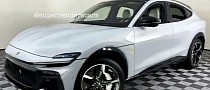 Leaked Ferrari Purosangue SUV Shows Everything in Quick Ford Mach-E Rendering