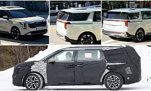 Leaked Photos of the 2025 Kia Carnival Give Us a Good First Look at the Refreshed Minivan