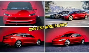 Leaked Photos Show the 2024 Tesla Model 3 Hours Before the Alleged Official Introduction