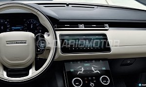 Leaked Range Rover Velar Photos Reveal Futuristic Dashboard